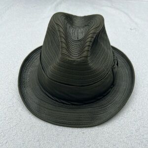 VTG Knox New York "Pocket Hat" Olive Green Fedora – Size 7 1/8